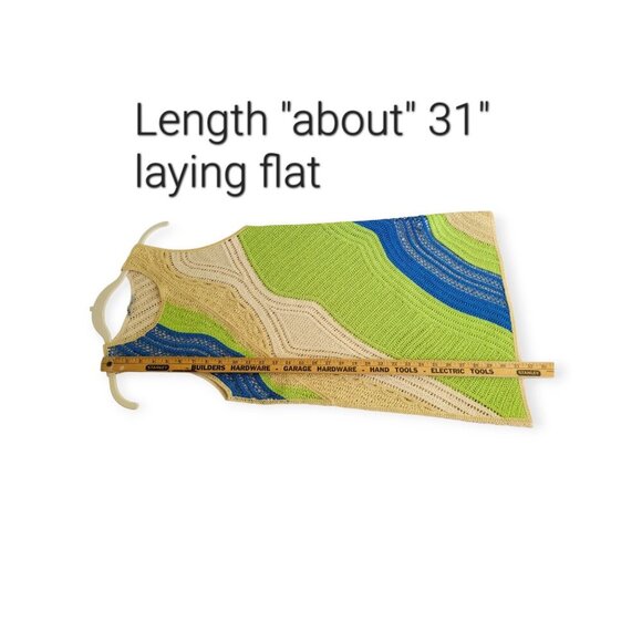 ZARA Bohemian Crochet Mini Dress Sleeveless S - Picture 8 of 8